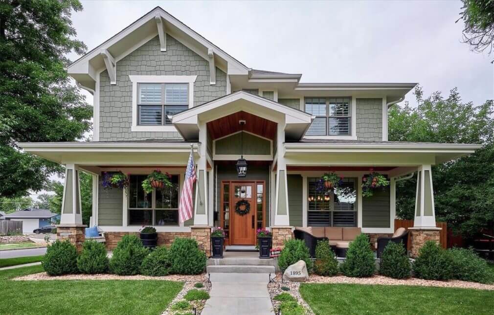 James Hardie Staggered Edge Shingles in Heathered Moss Exterior home siding - installation and repair cost in Boulder, CO