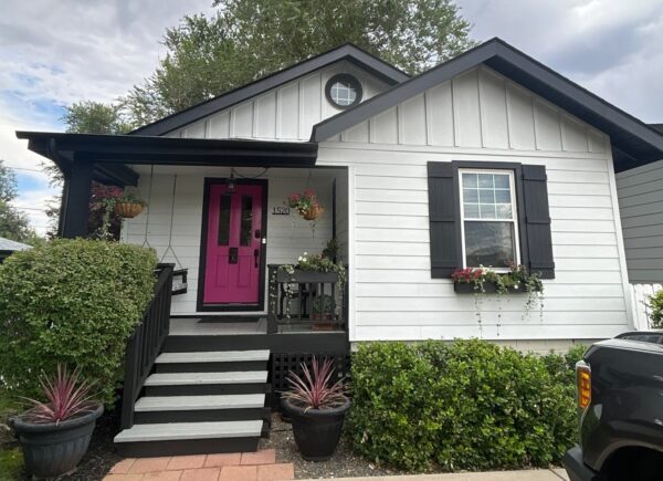 Completed residential siding replacement