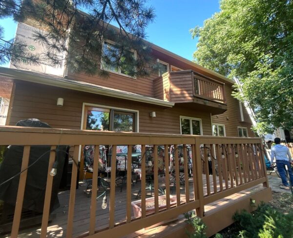 Completed residential siding replacement