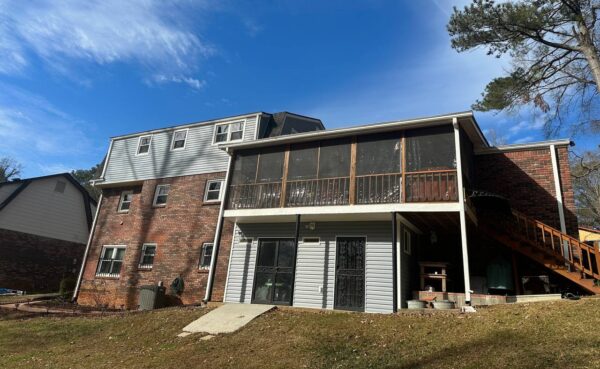 Finished siding installation on residential home