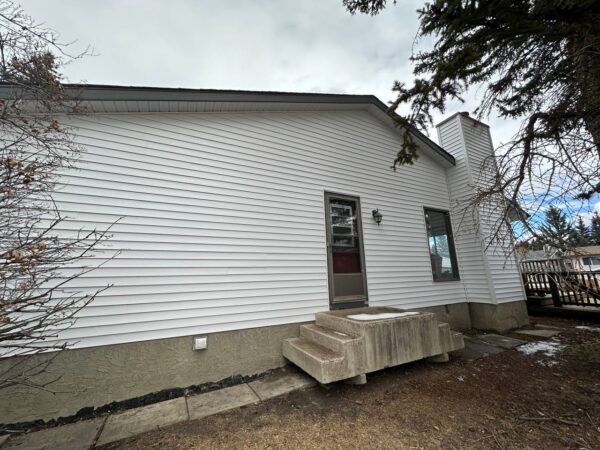 Residential home siding improvement project in Calgary