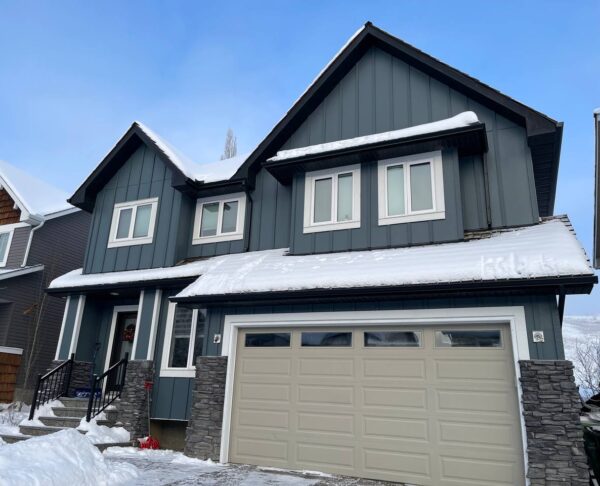 James Hardie siding project before and after