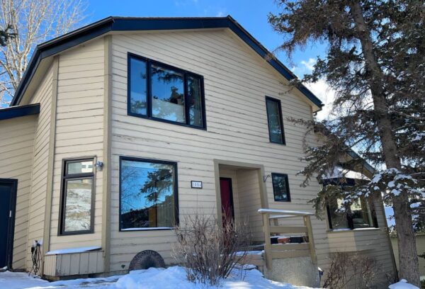 Exterior siding project before and after