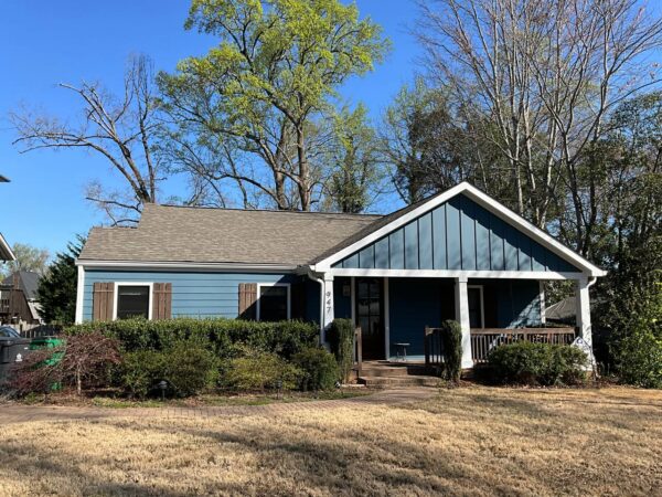 Completed James Hardie siding project in Charlotte