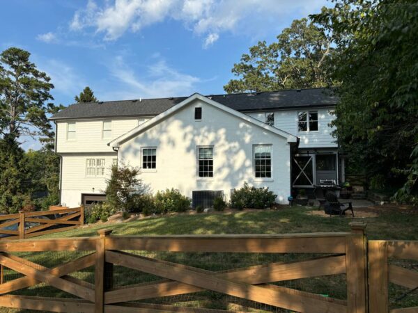 Finished siding installation on residential home