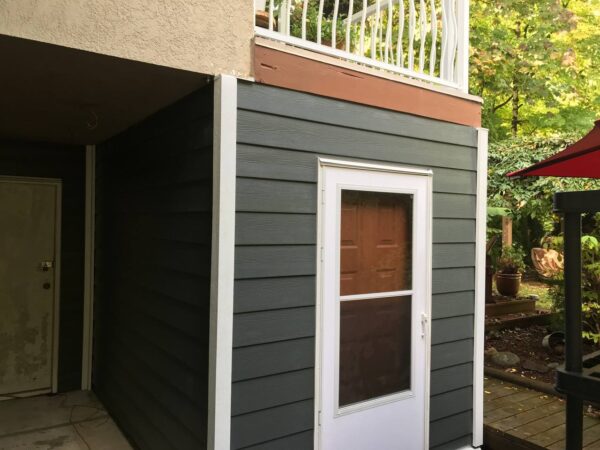 Finished siding installation on residential home