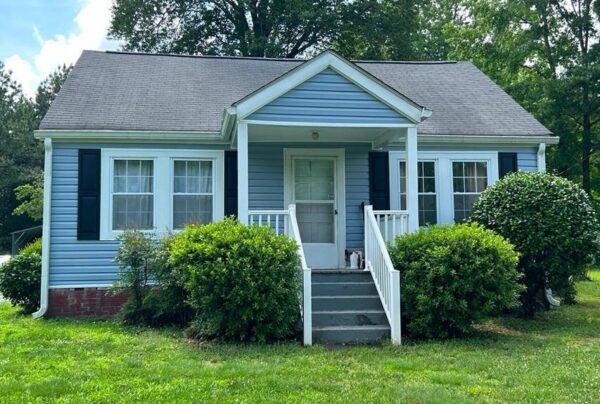 Exterior upgrade with new siding installed