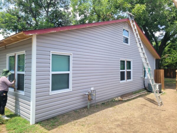 Exterior upgrade with new siding installed in Fort Worth