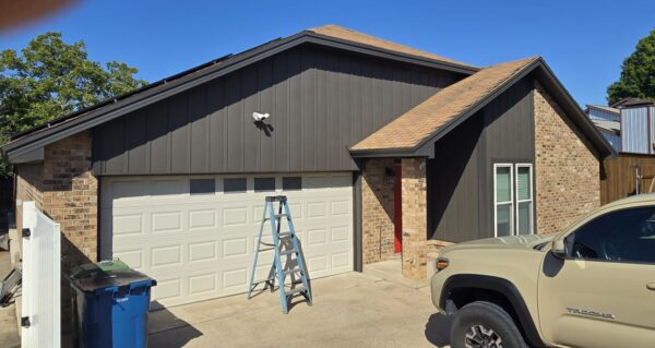 Wood to insulated composite board & batten