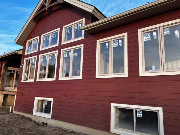 House renovation featuring new siding materials