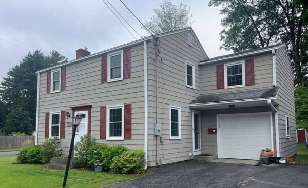 Home exterior renovation with new siding