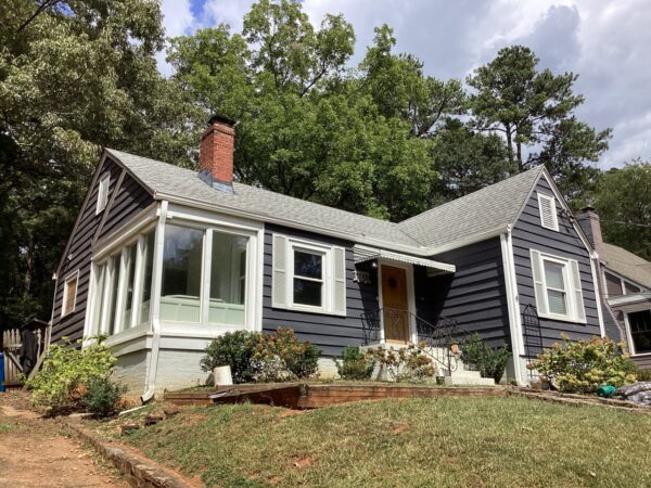 James Hardie Boothbay Blue Siding Installation