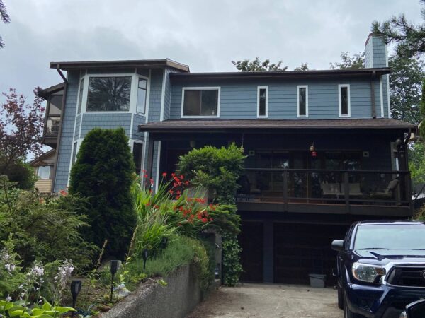 Finished siding installation on residential home in langley