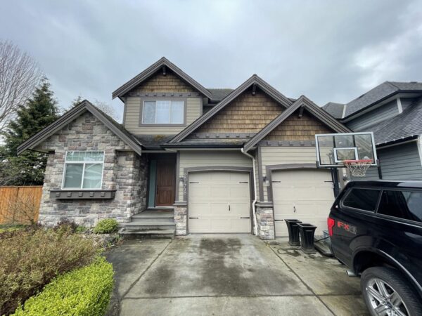House renovation featuring new siding materials