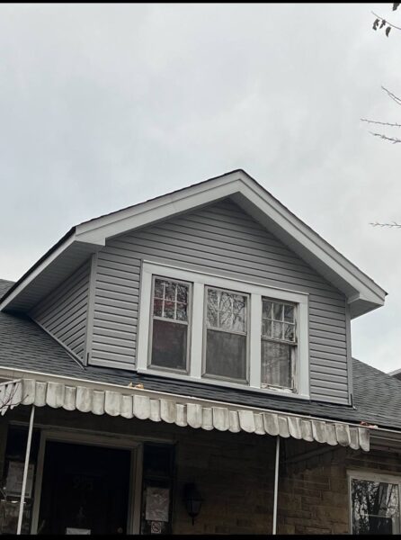 Completed residential siding replacement in London
