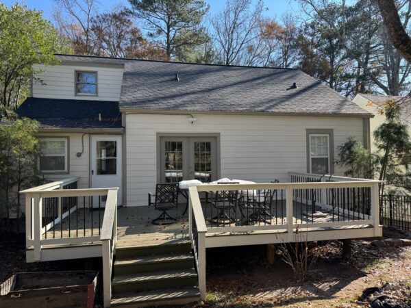 Small siding replacement project from asbestos to James Hardie 8.25