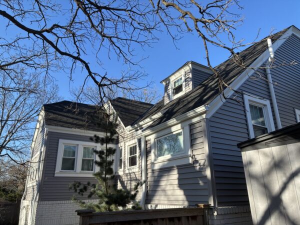 House renovation featuring new siding materials