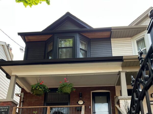 Home exterior renovation with new siding