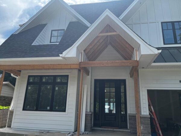 JH Cedarmill planks siding installation