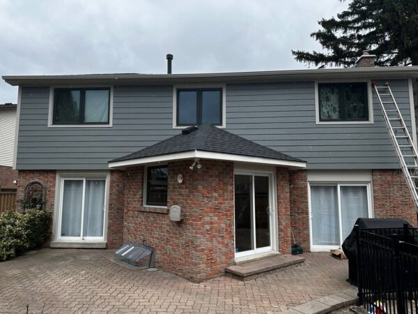 Before and after exterior transformation with James Hardie Planks