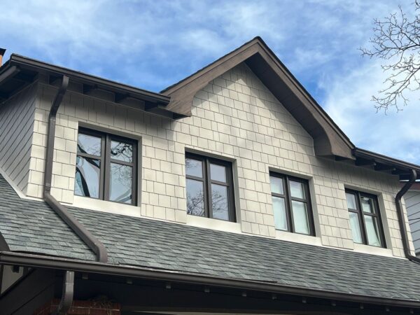 Installation of JH straight edge shingles