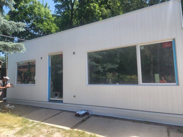 Maibec Modern White Siding Installation in Ontario