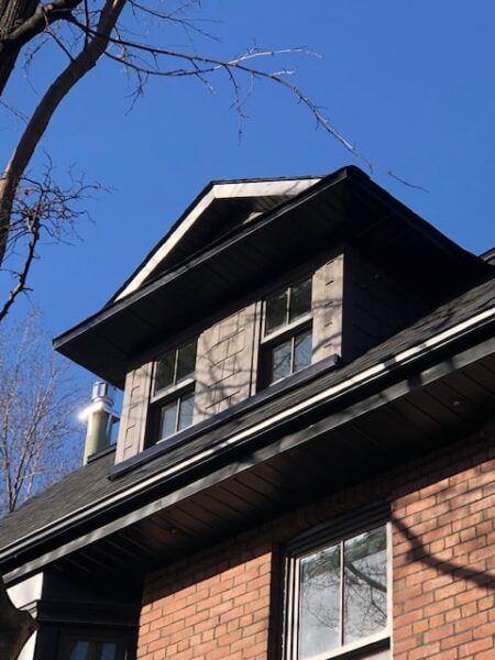 Exterior upgrade with new siding installed in Rich Espresso color