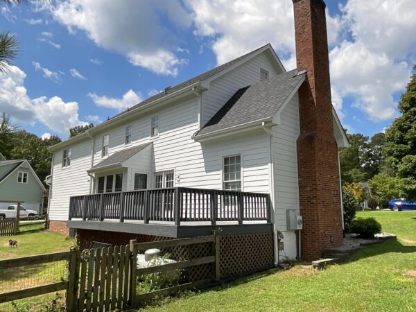 Replaced White Masonite with White Hardie Full house siding