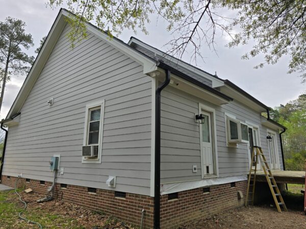 Previously Masonite to JH Plank Cedarmill & Staggered Shingle ColorPlus in Pearl Gray