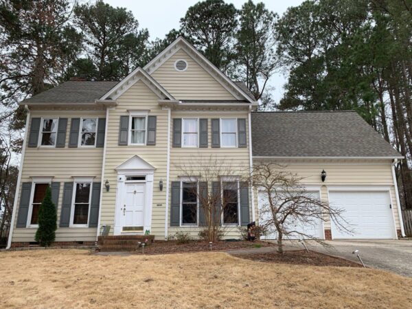 House renovation featuring new fiber siding materials