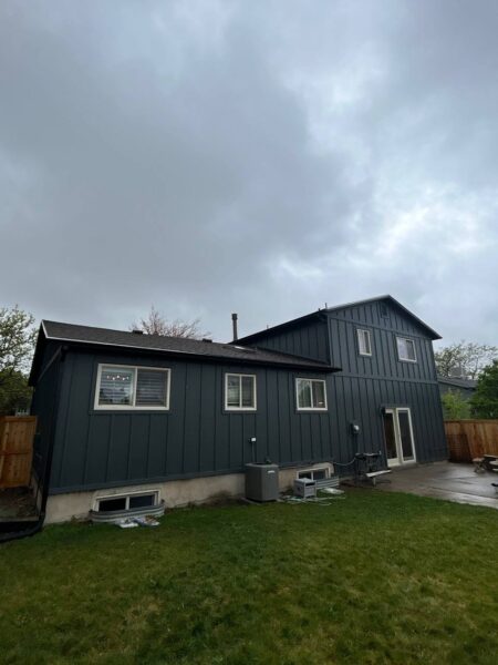 Residential home siding improvement project