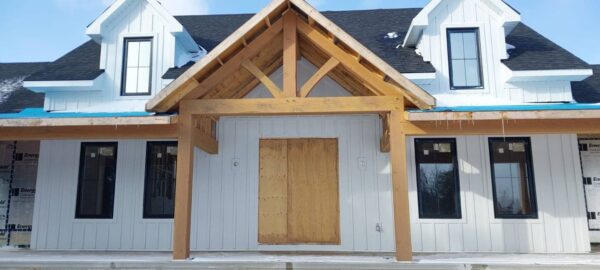 Completed James Hardie siding project